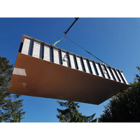 Pooltime Exklusiv 12mm rektangulär poolpanel i rost med vita lameller