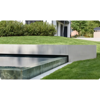 Modern Pooltime Exklusiv Infinity pool med minimalistisk betongmur