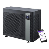 Z250iQ MD5 13kW svart poolvärmepump med display 28° och app