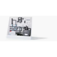 Grå cylindrisk sandfiltertank i ThermoPP Poolpaket QBig 3.5×7