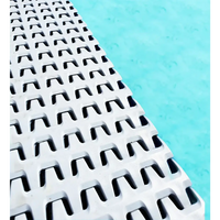 Vit ThermoPP Poolpaket QBig Overflow 3x5 med vita plastmattor i U-formade spår