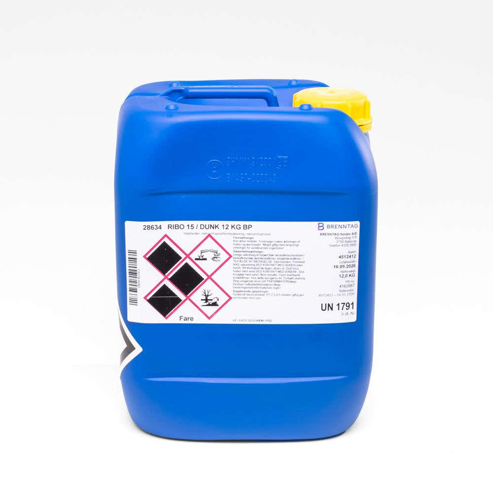 Flydende klor 15 %, 12 kg