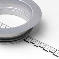 Ventilram med gummiläpp Ø100 mm till avfuktare